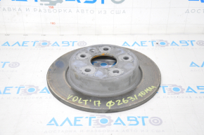 Placă de frână spate dreapta Chevrolet Volt 16- 263/10mm