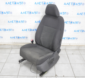 Scaun șofer VW Tiguan 09-17 fără airbag, material textil negru, manual, de curățat chimic.