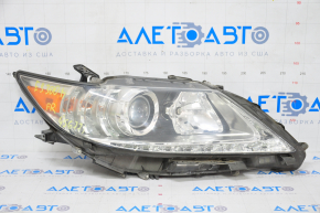 Far dreapta față asamblată Lexus ES300h ES350 13-15 pre-restilizare cu xenon + LED DRL, nisip, pentru polizare.