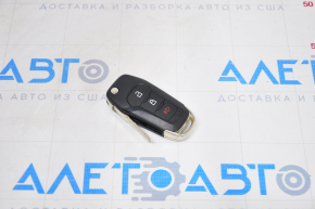 Cheia Ford Ecosport 18-22 keyless cu 3 butoane, se blochează deschiderea.