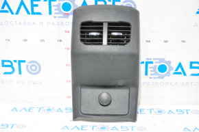 Capacul consolei centrale din spate pentru Ford Fusion mk5 17-20, negru, pentru aerisire, zgârieturi.