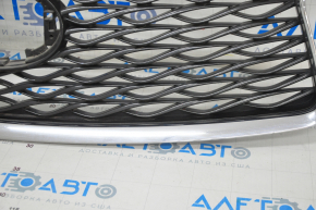 Решетка радиатора grill Infiniti QX30 17-18 хром, песок