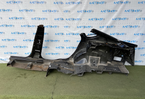 Aripa spate dreapta Ford Fusion mk5 13-20, neagra, cu stâlp central, ușor lovită, zgârieturi.