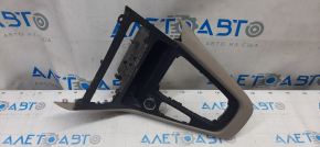 Capacul consolei centrale Ford Focus mk3 15-18 restilizat, gri, zgârieturi fine