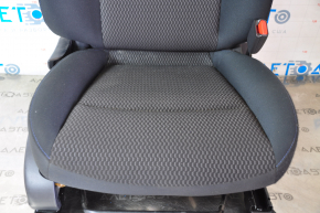 Scaun de pasager Nissan Leaf 13-17 fără airbag, manual, încălzire, material textil negru