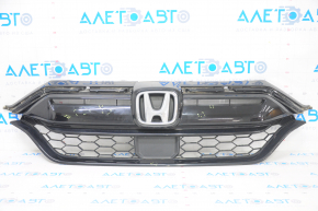 Решетка радиатора grill в сборе Honda CRV 20-22 со значком, тычки, песок