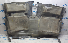 Acoperirea podelei pentru Toyota Camry v55 15-17 SUA, gri, rupt