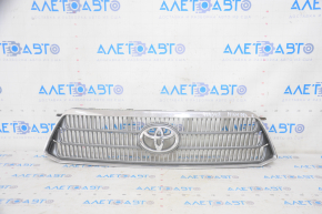 Решетка радиатора grill Toyota Highlander 08-10 hybrid, с эмблемой, песок