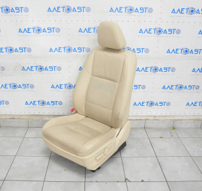 Scaun șofer Lexus ES300h ES350 13-18 cu airbag, electric, piele bej, încălzire, ventilație, uzat.