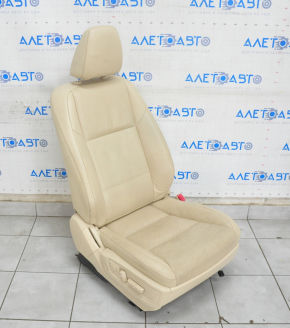 Scaun pasager Lexus ES300h ES350 13-18 cu airbag, electric, piele bej, incalzire, ventilatie, uzat.