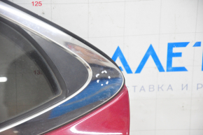 Дверь в сборе задняя левая Lexus ES300h ES350 13-18 hybrid, keyless, красный 3R1, тычки, примята, тычка на хроме, крашена 0,2
