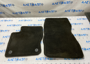 Set de covorașe pentru interiorul mașinii Ford Focus mk3 11-18, material textil, culoare neagră.