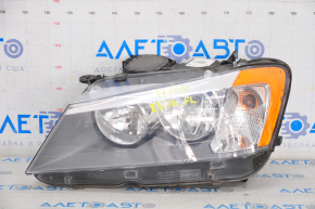 Far stânga față goală BMW X3 F25 11-14 pre-restilizare, halogen, nisip