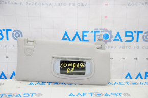 Козырек правый Jeep Compass 17-21 без подсветки, серый, царапина