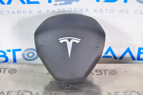 Подушка безопасности airbag в руль водительская Tesla Model 3 18- черн, ржавый пиропатрон