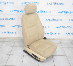 Scaun pasager BMW X3 F25 11-17 cu AIRBAG, piele bej, electric, incalzit.