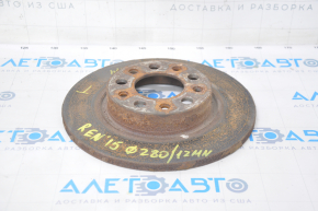 Placă de frână spate dreapta Jeep Renegade 15- 280/12mm ruginită.