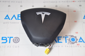 Airbag-ul de siguranță în volanul șoferului Tesla Model 3 18- negru, cartuș de aer ruginit