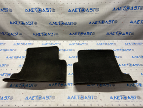 Set de covorașe pentru interiorul mașinii Ford Escape MK3 13-19, material textil negru, tip 2, potrivit pentru curățare chimică