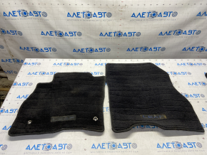 Set de covorașe Nissan Leaf 13-17, material textil negru, potrivit pentru curățare chimică.