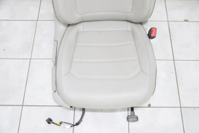 Scaun de pasager pentru VW Passat b8 16-19 SUA fără airbag, manual, piele gri, fără încălzire