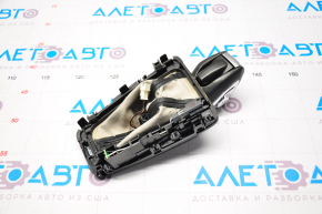 Maneta cutiei de viteze automata cu capacul schimbatorului Ford Focus mk3 15-18 restilizat, piele, capac negru, crom umflat