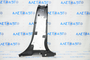 Capacul stâlpului central, partea de jos, stânga, Chevrolet Equinox 18-21, negru, zgârieturi