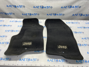 Set de covorașe pentru interiorul Jeep Patriot 11-17, material textil, culoare neagră.