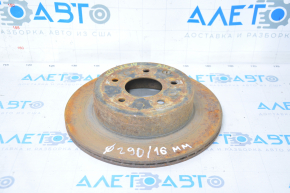 Placă de frână spate stânga Nissan Rogue 14-20 290/16mm ruginită.