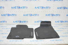 Set de covorașe pentru interiorul VW Tiguan 09-17 din cauciuc negru