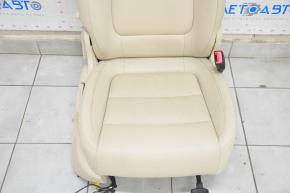 Пассажирское сидение VW Tiguan 09-18 с airbag, механич, кожа беж
