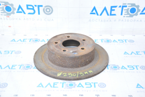 Placă de frână spate stânga Nissan Altima 13-18 290/9mm ruginită.