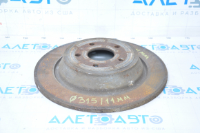 Placă de frână spate stânga Ford Escape MK3 17-19 315/11mm ruginită.