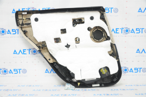 Обшивка двери карточка задняя правая BMW X1 F48 16-22 кожа Dakota бежевая с темно-серым oyster/gray, подсветка, вставка под дерево, подлокотник кожа, царапины
