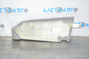 Capac lateral dreapta pentru scaunele din spate Honda Accord 13-17, catifea gri, uzura, prinderea rupta.