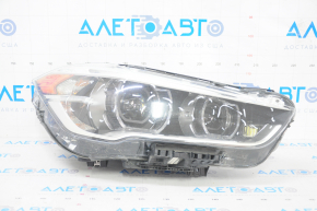 Far dreapta față asamblată BMW X1 F48 16-19 LED, nisip