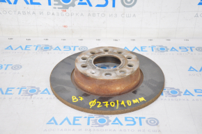 Placă de frână spate stânga VW Passat b7 12-15 USA 270/10mm