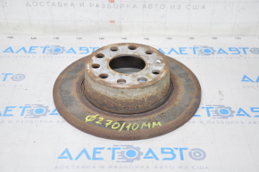 Placă de frână spate stânga VW Jetta 19- 270/10mm ruginită.