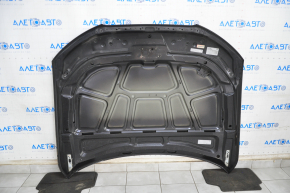 Капот голый Audi A4 B8 13-16 рест сталь, черный LY9B, рыжики под краской