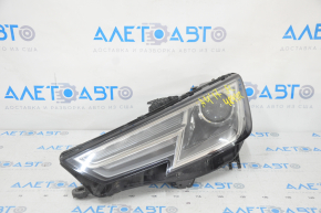 Фара передняя левая в сборе Audi A4 B9 17-19 ксенон+LED, надлом креп, песок