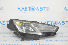 Фара передняя правая в сборе Audi A4 B9 17-19 ксенон+LED, слом креп, песок