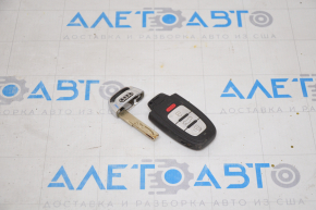 Ключ Audi A4 B8 08-16 smart 4 кнопки, тычки на хроме, царапины