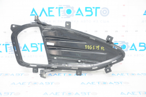 Grila bara fata stanga Ford Edge 19- pentru PTF cu ornamente cromate, nisip