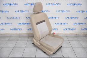 Scaun pasager Toyota Camry v50 12-14 SUA fără airbag, manual, material textil, bej, necesită curățare chimică.