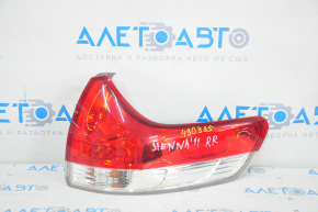 Lampa exterioară aripă dreapta Toyota Sienna 11-14 zgârieturi, microfisuri