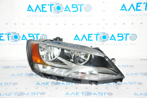 Farul dreapta față VW Jetta 11-16 goală USA halogen nou neoriginal reflector galben