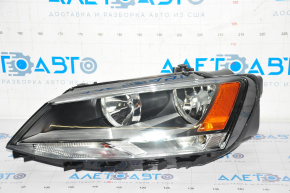 Far stânga față VW Jetta 11-16 goală USA halogen nou neoriginal reflector galben