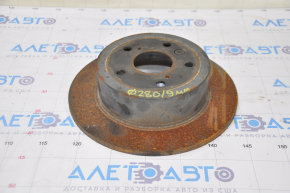 Placă de frână spate stânga Toyota Camry v40 280/9mm ruginită.