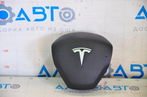 Airbag-ul din volanul șoferului pentru Tesla Model 3 18- negru, cartuș pirotehnic ruginit.