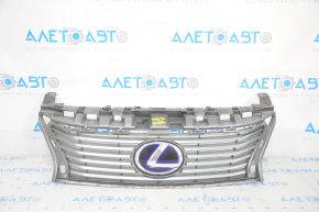 Grila radiatorului Lexus ES300h ES350 13-15 pre-restilizare cu emblema, fisura pe emblema, suport rupt, nisip